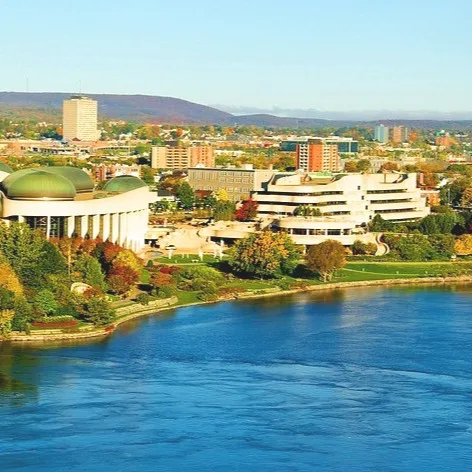 The Canadian Museum of History and the Ottawa River in Gatineau