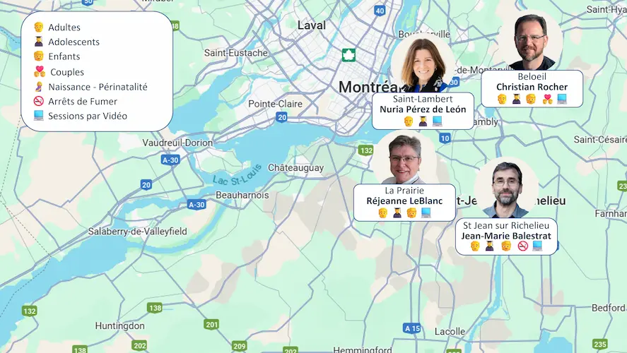 Consultations en Hypnose Rive Sud de Montréal - Montérégie Consultations en Hypnose Rive Sud de Montréal - Montérégie